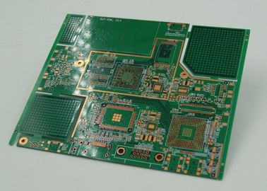 10 Layer BGA High Density Interconnect PCB Immersion Gold Plated