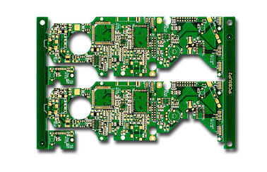 Green Solder Mask Multilayer circuit board , 4 Layer PCB fabrication process